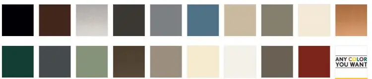 window frame color options